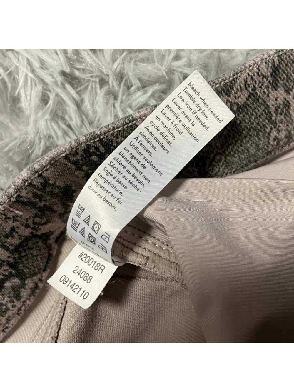 Spanx Snake Print Skinny Jeans XS Animal Print - Picture 5 of 7